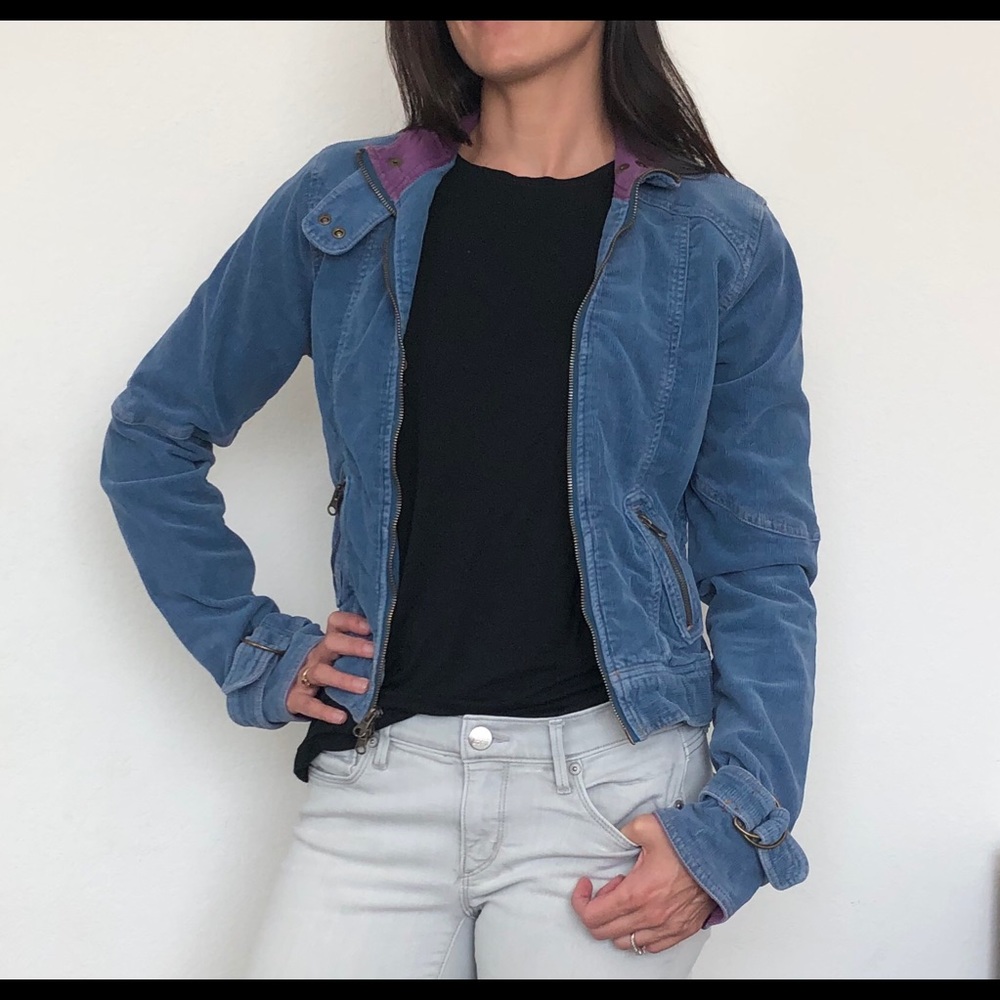 Hollister corduroy motorcycle jacket